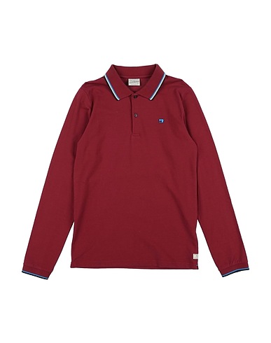 SCOTCH & SHRUNK Poloshirt Ziegelrot 95% Baumwolle, 5% Elastan
