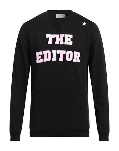 THE EDITOR Sweatshirt Schwarz 80% Baumwolle, 20% Polyester