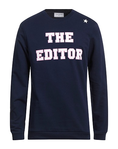THE EDITOR Sweatshirt Marineblau 80% Baumwolle, 20% Polyester