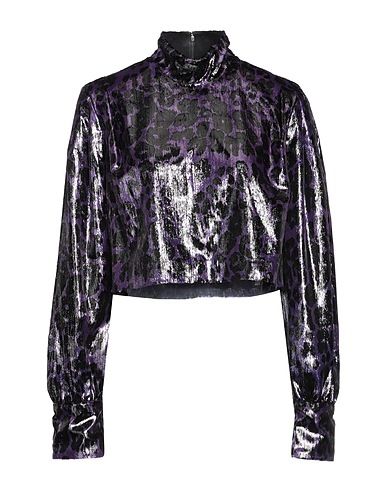 DIANE VON FURSTENBERG Top Dark purple 100% Polyester