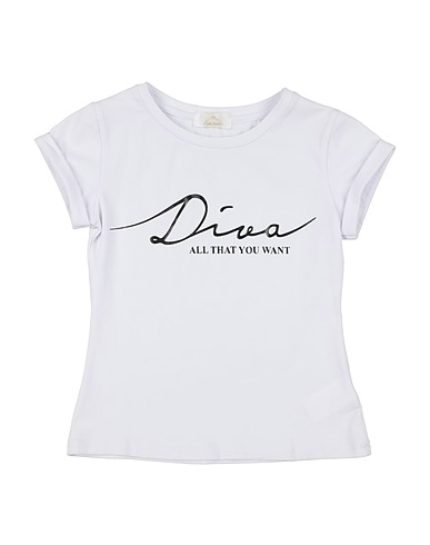 COUTURE T-shirt Bianco 95% Cotone, 5% Elastan