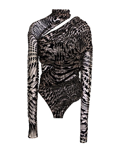 MUGLER TOPWEAR Black 77% Polyamide, 23% Elastane