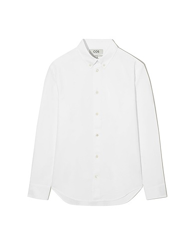 COS Solid color shirt White 100% Cotton