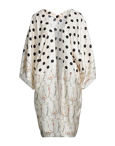 LA PRESTIC OUISTON Full-length jacket Ivory 100% Silk
