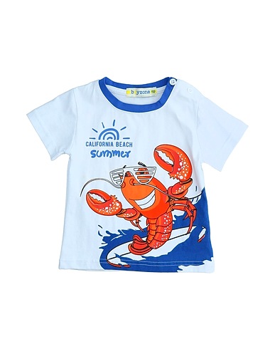 BOYZONE T-shirt White 95% Cotton, 5% Elastane