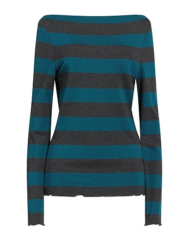 ALESSIO BARDELLE T-shirt Deep teal 96% Viscose, 4% Elastane