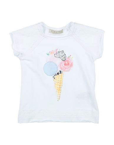 ELSY T-shirt White 95% Cotton, 5% Elastane, Polyester, Polyamide