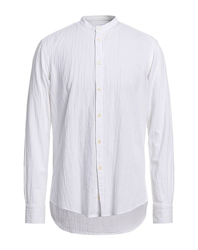 BRIAN DALES Solid colour shirt White 100% Cotton