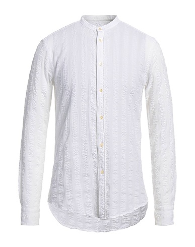 BRIAN DALES Solid colour shirt White 100% Cotton