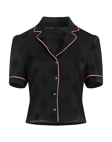 GUESS Solid colour shirts & blouses Black 100% Viscose