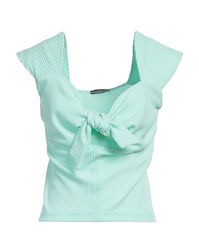 GUESS Top Verde claro 72% Poliéster, 23% Viscosa, 5% Elastán