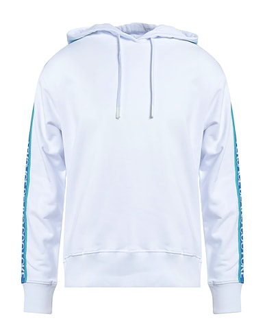 VERSACE JEANS COUTURE Hooded sweatshirt White 100% Cotton, Elastane