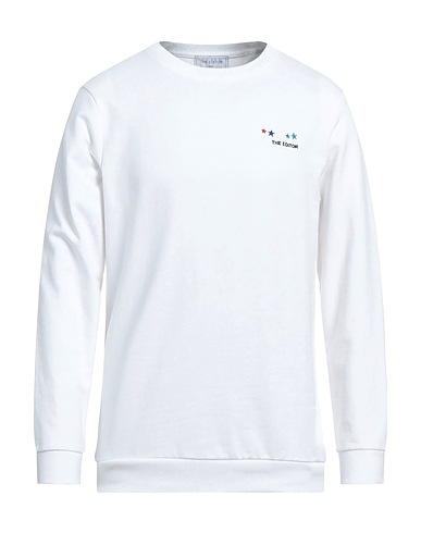 THE EDITOR Sweatshirt White 80% Cotton, 20% Polyester