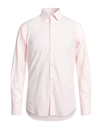 CAVALLI CLASS Camicia tinta unita Rosa chiaro 97% Cotone, 3% Elastan