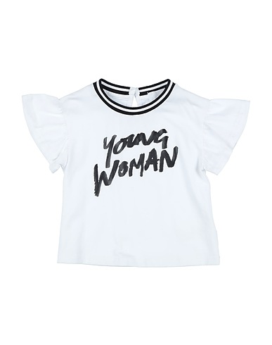 FUN & FUN T-shirt White 95% Cotton, 5% Elastane