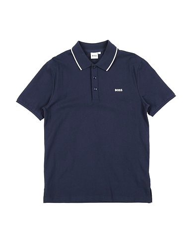 BOSS Polo shirt Midnight blue 100% Cotton