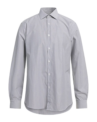 SIVIGLIA Gestreiftes Hemd Braungrau 75% Baumwolle, 25% Polyester