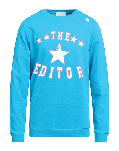 THE EDITOR Sweatshirt Azure 80% Cotton, 20% Polyester