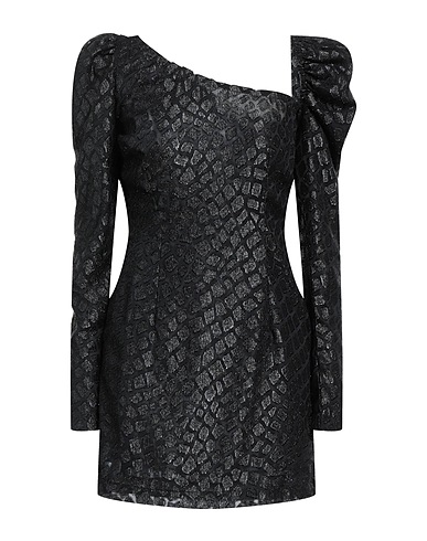 SILVIA ASTORE Sheath dress Black 100% Polyester, Polyamide