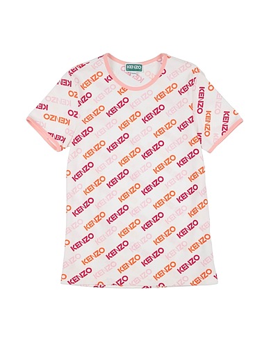 KENZO KIDS T-shirt White 100% Cotton, Elastane
