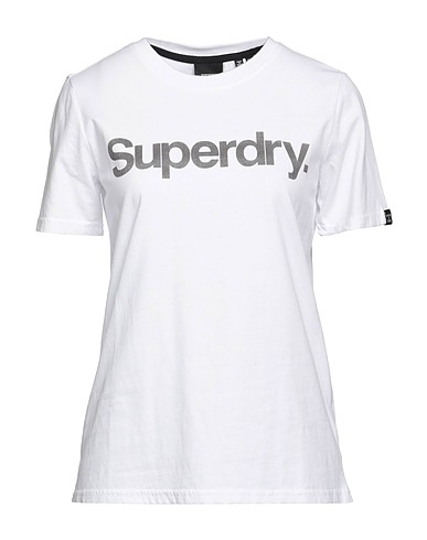 SUPERDRY T-shirt Bianco 100% Cotone