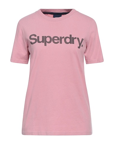 SUPERDRY T-shirt Rosa antico 100% Cotone
