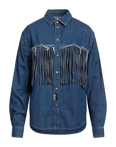 VERSACE JEANS COUTURE Denim shirt Blue 100% Cotton