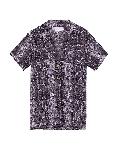 ONIA Patterned shirts & blouses Light grey 100% Cotton