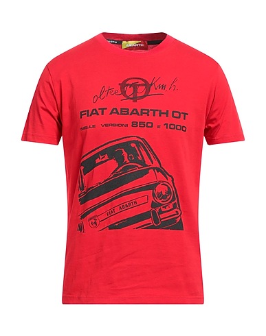 ABARTH T-shirt Rosso 100% Cotone