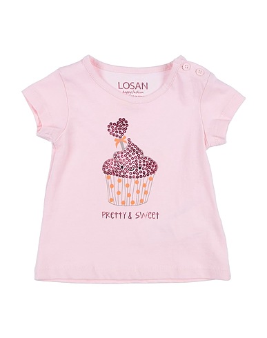 LOSAN T-shirt Light pink 100% Cotton