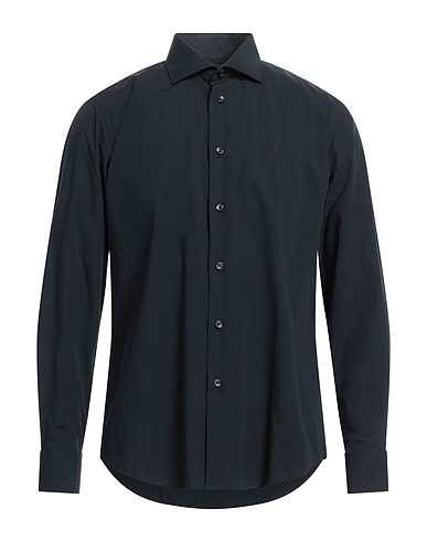 CAVALLI CLASS Camicia tinta unita Nero 97% Cotone, 3% Elastan