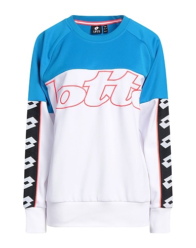 LOTTO Sweatshirt White 63% Polyester, 37% Cotton