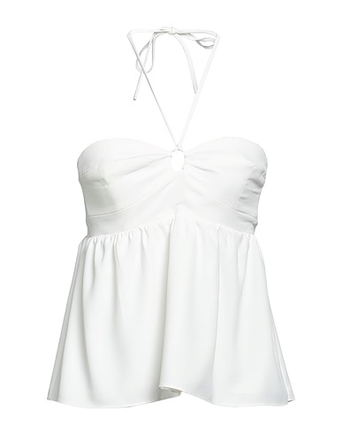 AMANDA UPRICHARD Off-the-shoulder top Ivory 100% Polyester