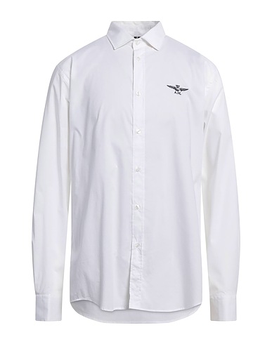 AERONAUTICA MILITARE Shirts White 97% Cotton, 3% Elastane