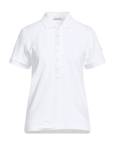 MONCLER Polo shirt White 100% Cotton