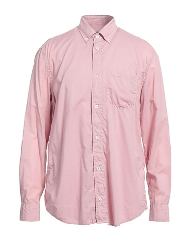 DONDUP Solid colour shirt Pink 100% Cotton