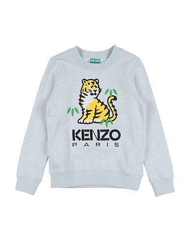 KENZO KIDS Sweatshirt Light grey 95% Cotton, 5% Elastane