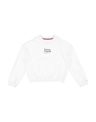 TOMMY HILFIGER Sweatshirt White 95% Cotton, 5% Elastane