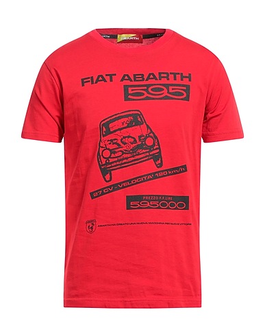 ABARTH T-shirt Red 100% Cotton