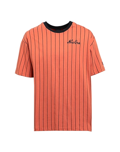 NEW ERA T-shirt NE PINSTRIPE OS TEE NEWERA
 Rust 100% Cotton
