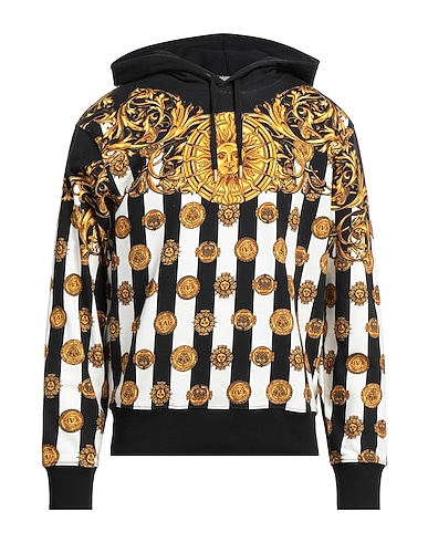 VERSACE JEANS COUTURE Толстовка с капюшоном NERO 100% Хлопок