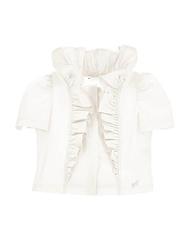 MONNALISA Top Bianco Cotone