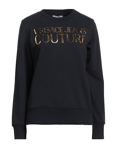 VERSACE JEANS COUTURE Sweatshirt Black 100% Cotton, Elastane