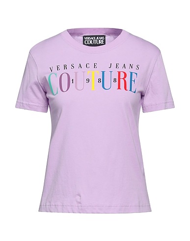 VERSACE JEANS COUTURE T-shirt Lilac 100% Cotton