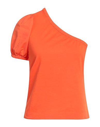 BELLWOOD One-shoulder top Orange 100% Cotton