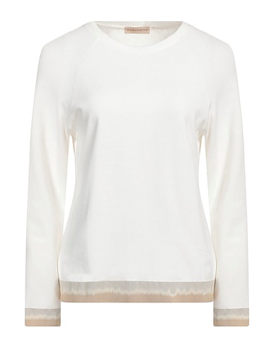 PUROTATTO T-shirt Bianco 100% Cotone