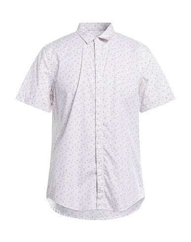 TOPMAN Patterned shirt White 100% Cotton