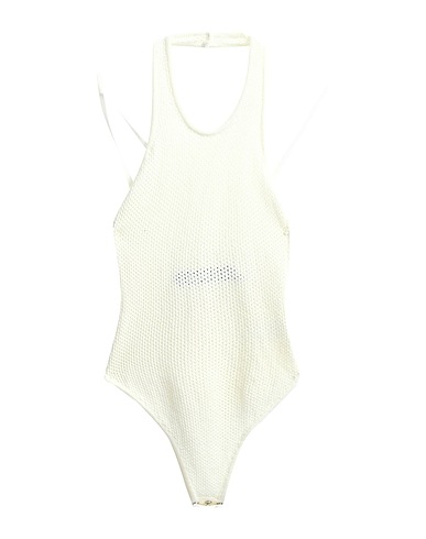 ANDREĀDAMO TOPWEAR Ivory 80% Viscose, 10% Polyester, 9% Polyamide, 1% Elastane