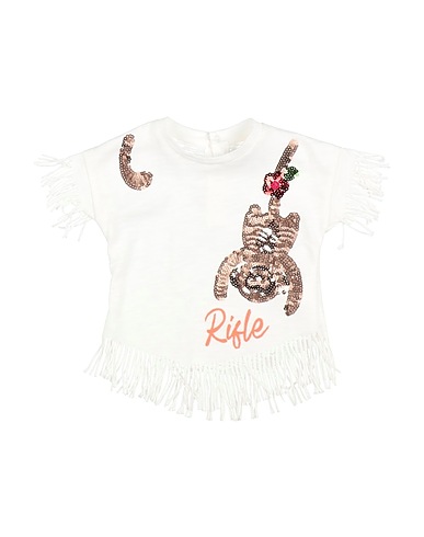 RIFLE T-shirt White 100% Cotton
