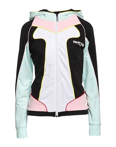 PHILIPP PLEIN Hooded sweatshirt ACTIVE Black 95% Cotton, 5% Elastane, Polyamide, Polyester